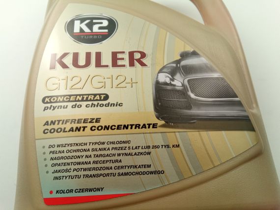 Антифриз "K2" Kuler Konc концентрат (червоний) 5 л. (T215C) | Зображення 1