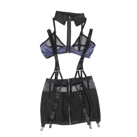 Сукня-костюм Star Night із застібками-блискавками та пажами для панчох, чорний, XL (без коробки) Sex Aura | Зображення 3