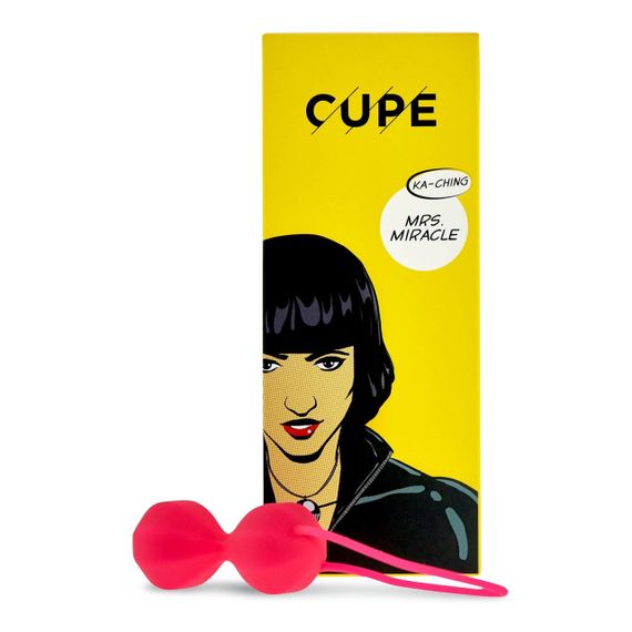 Вагинальные шарики на жестком сцеплении Mrs. Miracle розовые sexstyle