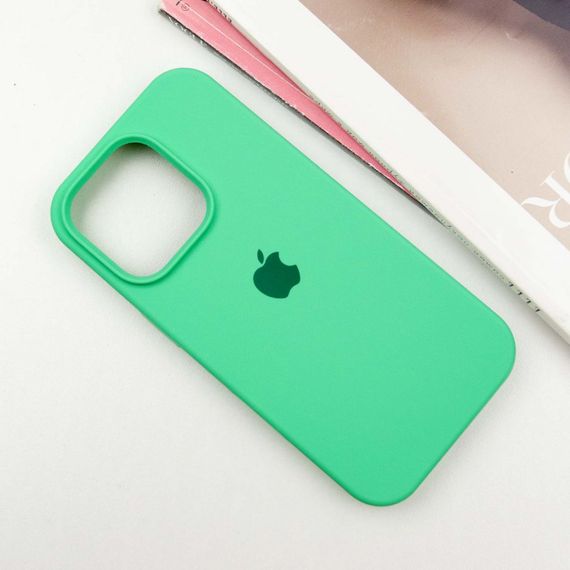 Чехол Silicone Case Full Protective (AA) для Apple iPhone 16 Pro (6.3") Зеленый / Spearmint | Зображення 1