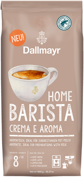 Кава в зернах Dallmayr Home Barista Crema e Aroma, 1000 г, Німеччина