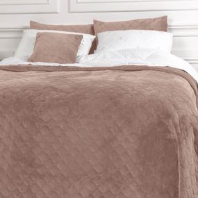 Покрывало полуторное ТЕП Velour Ромб круглый Mesa Rose 4-00515-22420 150х210 см розовое