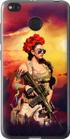 Чехол на Xiaomi Redmi 4X Украинка с оружием "5316u-778-17620"