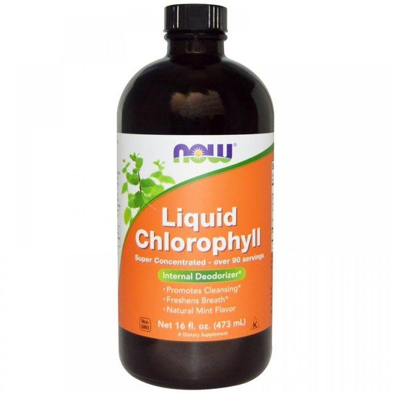 Комплекс для травлення NOW Foods Liquid Chlorophyll 473 ml Natural Mint Flavor