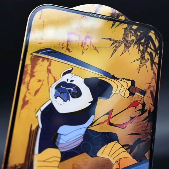Захисне скло 5D Anti-static Panda (тех.пак) для Apple iPhone 15 / 16 (6.1") Чорний | Зображення 1