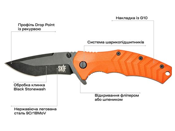 Ніж Skif Griffin II BSW Orange | Зображення 6