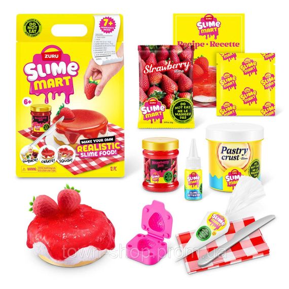 Игровой набор со слаймами Slime Mart серии Shopping Bag – Клубничный чизкейк | Зображення 1
