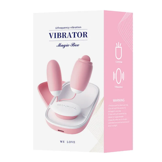 Набір вібраторів "Magic box", 10 режимів вібрації, колір рожевий Sex Aura