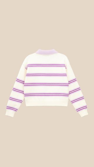 Поло з візерунком для дівчинки LAWA GBC02358 146 см Молочний shop (2000999563966) | Зображення 3