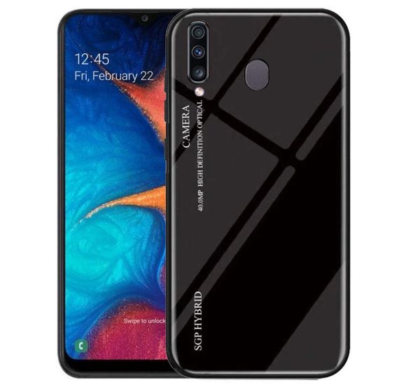 Чохол-бампер Primolux Gradient Glass для Samsung Galaxy M30 2019 (SM-M305) - Black