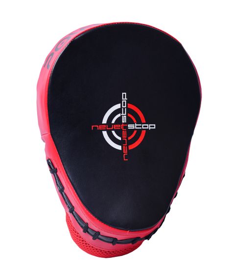 Лапи боксерські PowerPlay 3041 Чорно-Червоні PU [пара] | Зображення 3