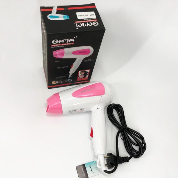 Фен с ионизацией для укладки Gemei GM-1756 1200 Вт, Функциональная щетка для сушки MR-55 | Зображення 6