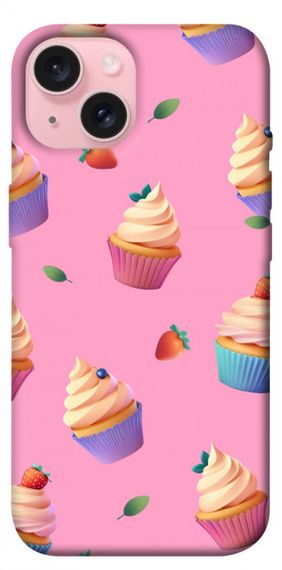 Чохол з картинкою Капкейки для Apple iPhone 15 (6.1")
