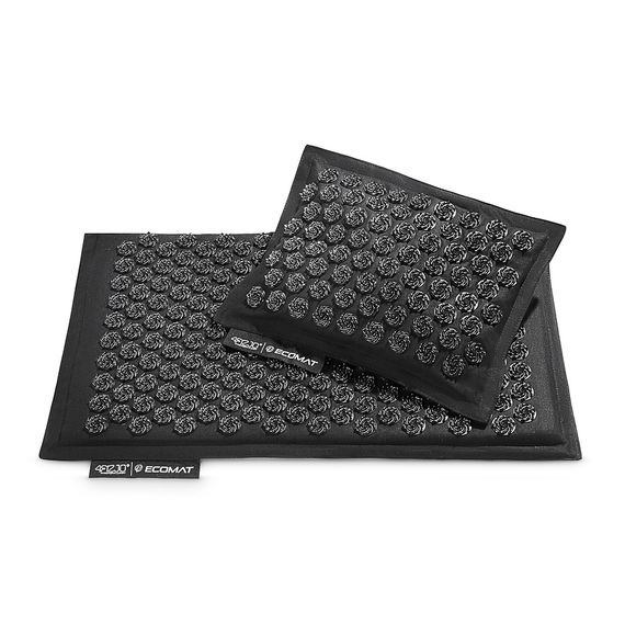 Килимок акупунктурний 4FIZJO Eco Mat Аплікатор Кузнєцова з подушкою 68 x 42 см Black/Black 4FJ0208 (P-5907739312563) | Зображення 2