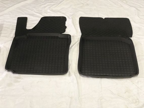 Гумові килимки з бортом (2 шт, Polytep) для Volkswagen Caddy 2004-2010 рр | Зображення 2