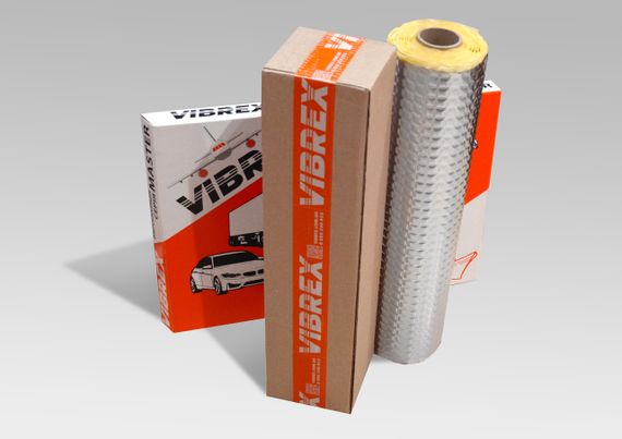 Віброізоляція рулонна Vibrex Master стандарт 1,6x500x4000 шумоізоляція обезшумка для автомобілів. | Зображення 1