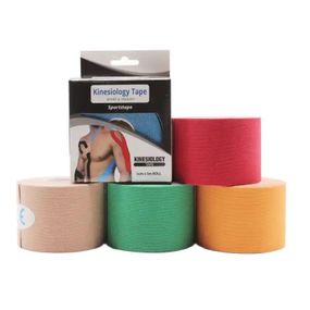 Спортивний тейп Кінезіо Kinesology Tape (кольор сірий) - пластир для підтримки м'язів 5 см 5 м