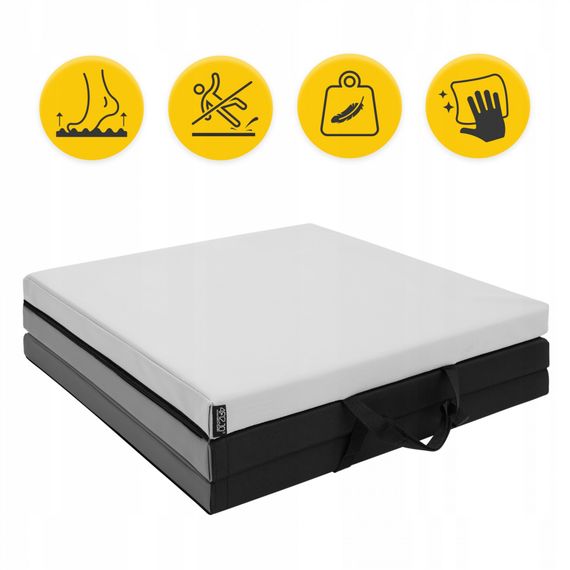 Мат гімнастичний складаний 4FIZJO 180 x 60 x 5 см 4FJ0571 Black/Grey (P-5907739319692) | Зображення 7