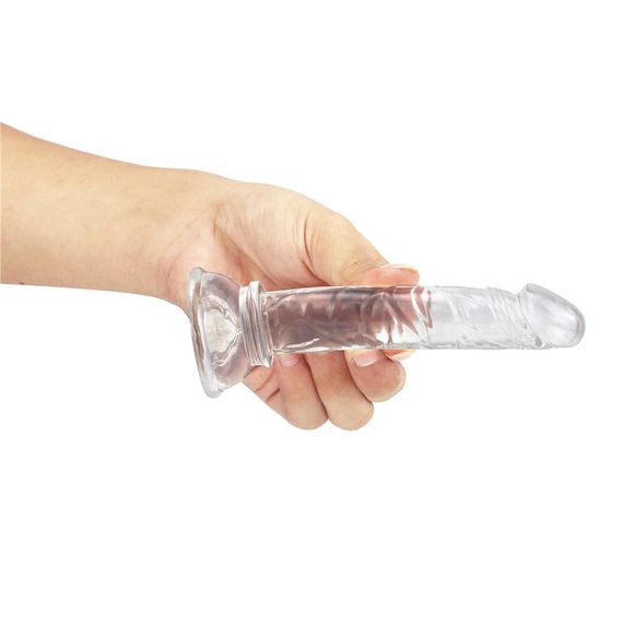 Реалистичный фаллоимитатор WeLove FlexiGrip Clear с присоской 12 см | Зображення 4