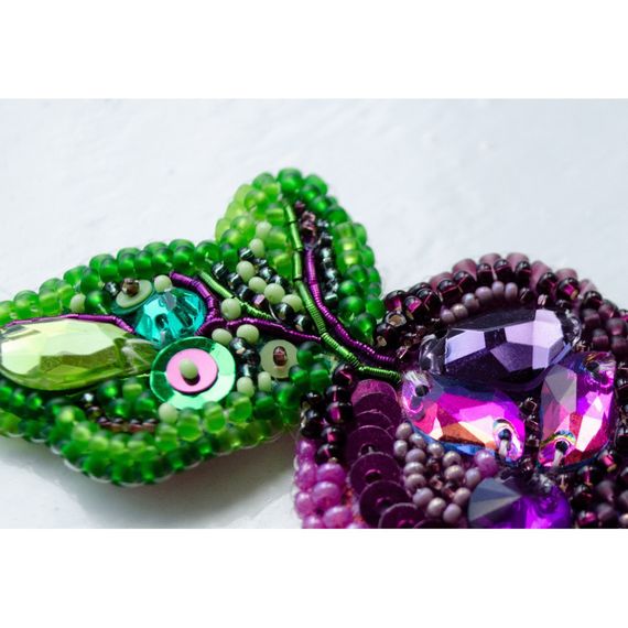 Набор для вышивания бисером украшения "Свекла" AD-231 на натуральном холсте | Зображення 2