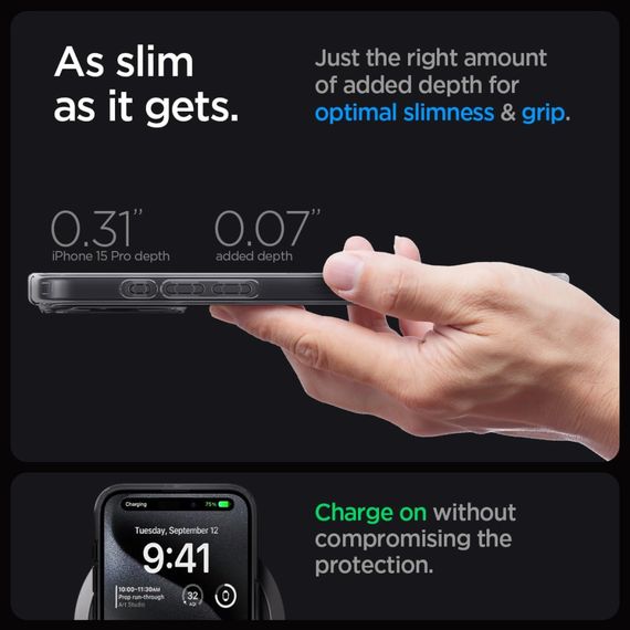 Чохол до мобільного телефона Spigen Apple iPhone 15 Pro Ultra Hybrid MagFit Zero One (ACS06721) | Зображення 7