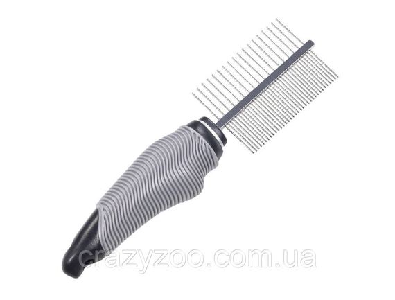 Гребінець-гребінь Nobby Starline дворядний для котів і собак 68210