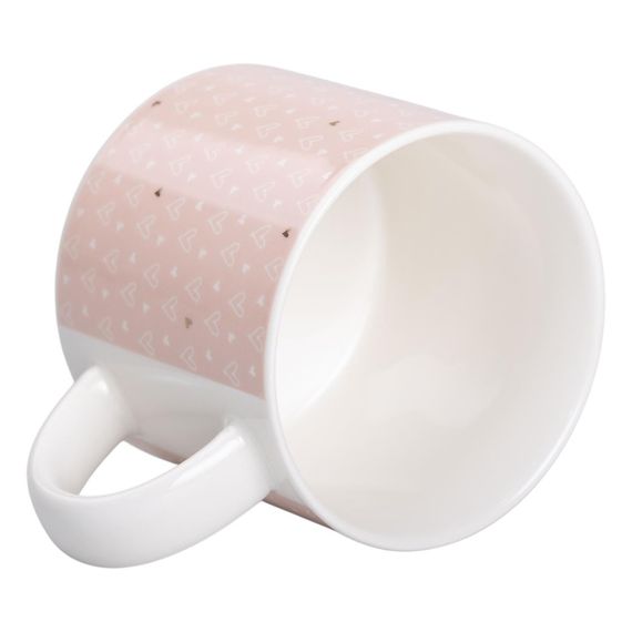 Кружка фарфоровая 350 (мл) для кофе и чая Розовая RX-N240126P | Зображення 2