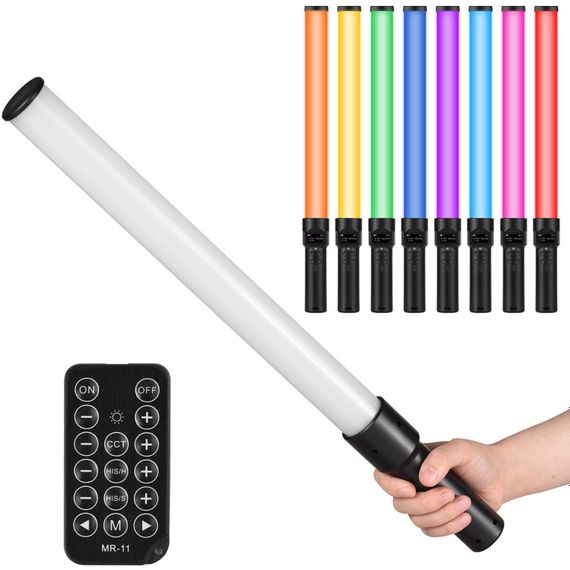 Ручна світлодіодна LED лампа Andoer D3 | студійне відео-світло з RGB підсвіткою та регульованою яскравістю | Зображення 1