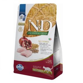 Сухий корм із куркою для стерилізованих котів Farmina N&D Neutered Chicken Adult, 300 гр