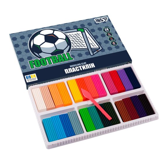 Пластилин YES Football 540716 24 цвета | Зображення 1