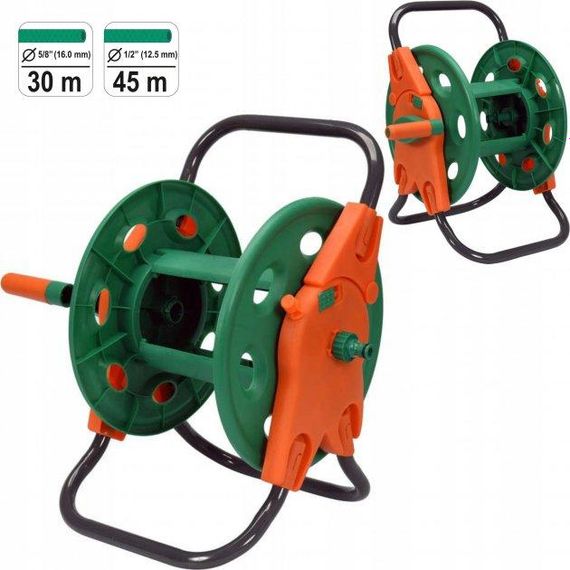 Катушка візок для шланга 5/8"/30м 1/2"/45м FLO-89330 | Зображення 1