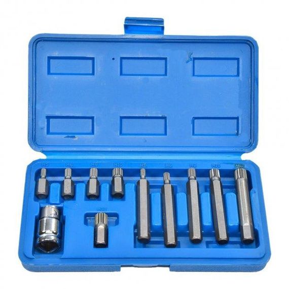 Набір насадки біти SPLINE спеціальні 1/2" 11шт зірочка VOREL-66770