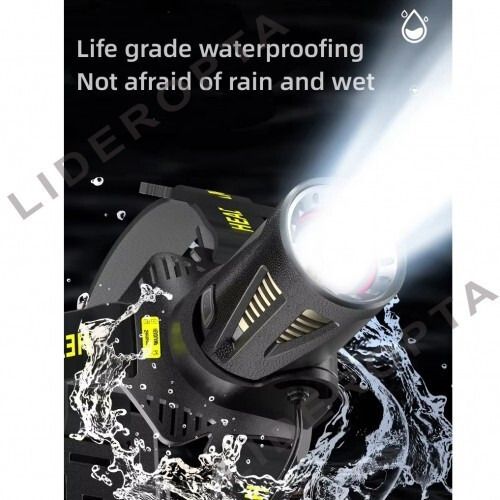 Налобний ліхтар H610 WHITE LASER LED PM50-TG з руховим датчиком, 3x18650, Power Bank, ЗУ Type-C (47130-H610_628)