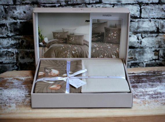 Постільна білизна First Choice Ranforce 160 х 220 см Hardy Brown | Зображення 2