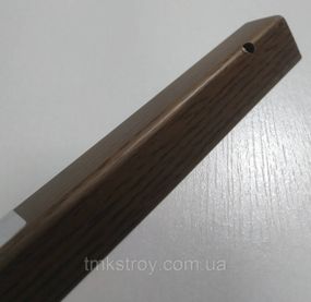 Угол ПВХ 20×20 длина 2,7м разных цветов Кедр