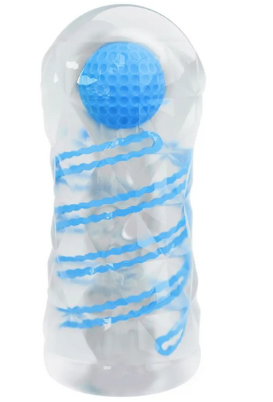 Мастурбатор із внутрішньою спіральною структурою і стимулювальною кулькою Pretty Love — Transparent masturbator Sex Aura | Зображення 1