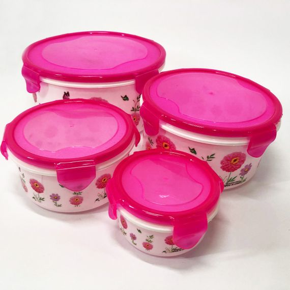 Набір пластикових судків UNIQUE UN-1512. Колір: рожевий | Зображення 5