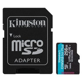 Карта памяти Kingston 256GB microSDXC class 10 UHS-I U3 A2 Canvas Go Plus (SDCG3/256GB) (SDCG3/256GB)