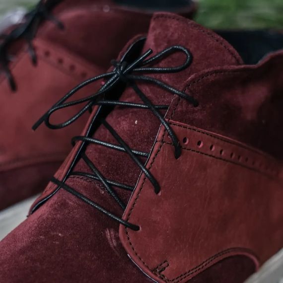 Бордові замшеві черевики 43 размер | Зображення 3