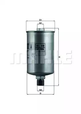 Фільтр паливний MAHLE/KNECHT Audi, VW, MAHLE/KNECHT (KL88) | Зображення 2