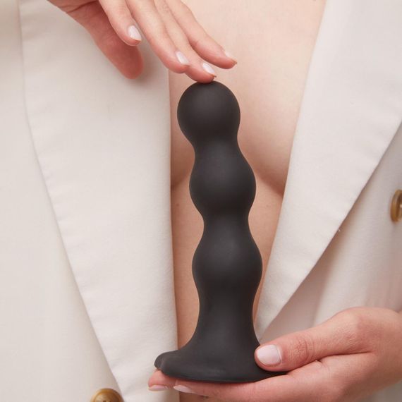 Насадка для страпона Strap-On-Me Dildo Plug Balls Black XL Sex Aura | Зображення 4