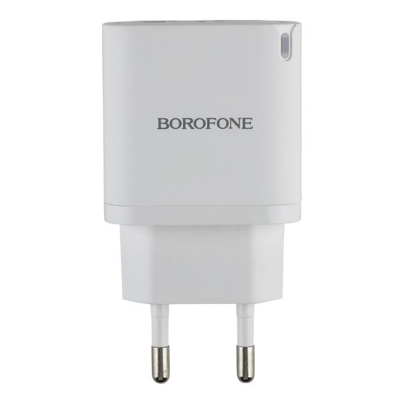 Мережевий зарядний пристрій Borofone BA83A 1USB-C/1USB PD/QC 20W+Type-C to Type-C | Зображення 3
