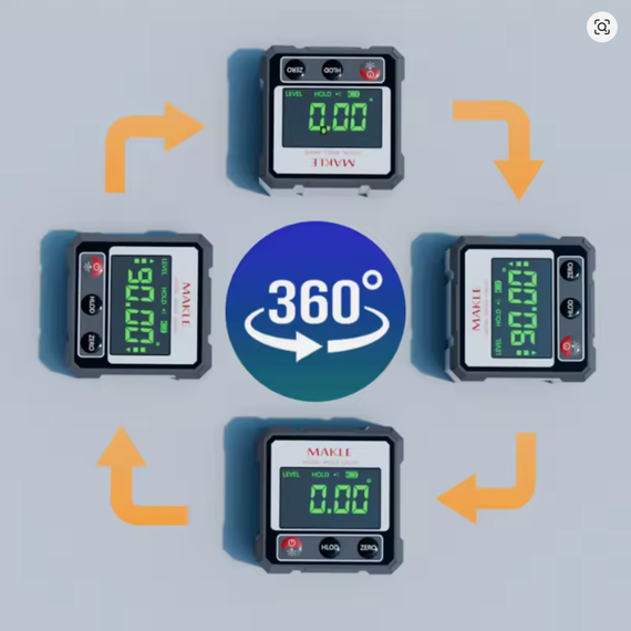 Цифровий кутомір MAKLE з лазерними вказівниками і магнітною основою (2858087956) | Зображення 2