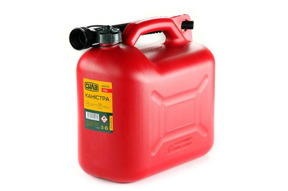 Канистра пластиковая 10л HDPE с лейкой СИЛА