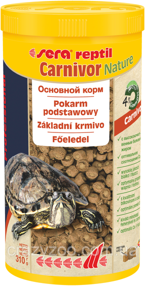 Корм для м'ясоїдних рептилій Sera Nature Reptil Professional Carnivor 1000 мл (310 g)