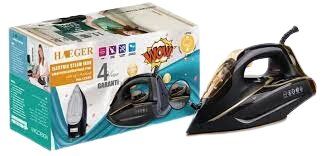 Праска парова HG-1252G самоочищення 2400 Вт чорна/золота (HG-1252G_657) | Зображення 1