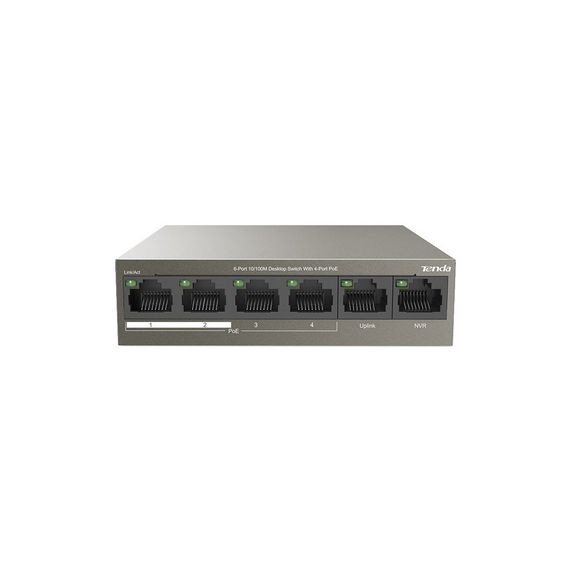 Комутатор мережевий Tenda TEF1106P-4-63W | Зображення 1