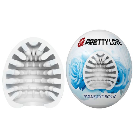 Мастурбатор - Pretty Love Pleasure Egg Masturbator White Sex Aura