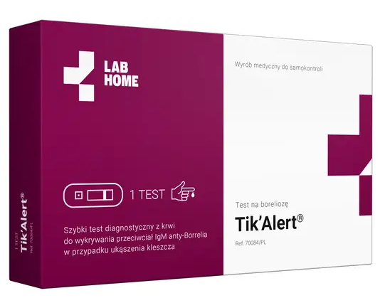 TIK'ALERT, експрес-тест крові на хворобу Лайма, рання інфекція, антитіла IgM, 1 шт
