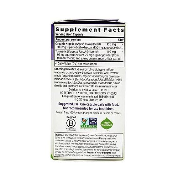 Комплекс для профілактики діабету New Chapter Golden Black Seed 30 Veg Caps NCR-90151 | Зображення 2